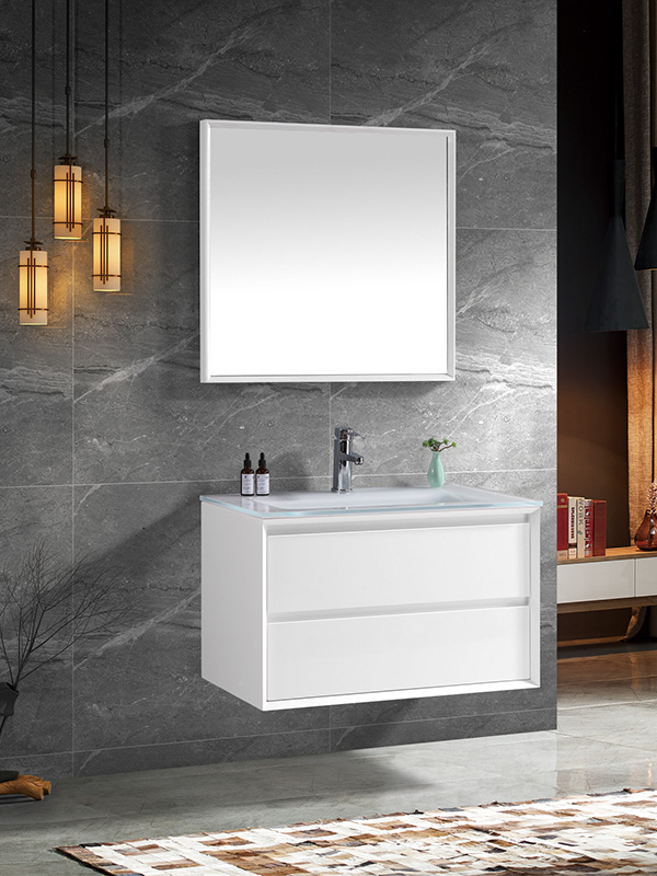 80CM Modern Elegant High gloss White Wall Bathroom pependit scrinium